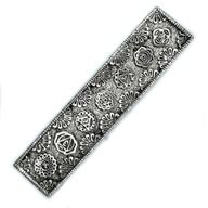 Porte-Encens Long Chakra en Aluminium Poli 23cm