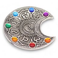 Porte Encens Lune Sept Chakras 11.5cm