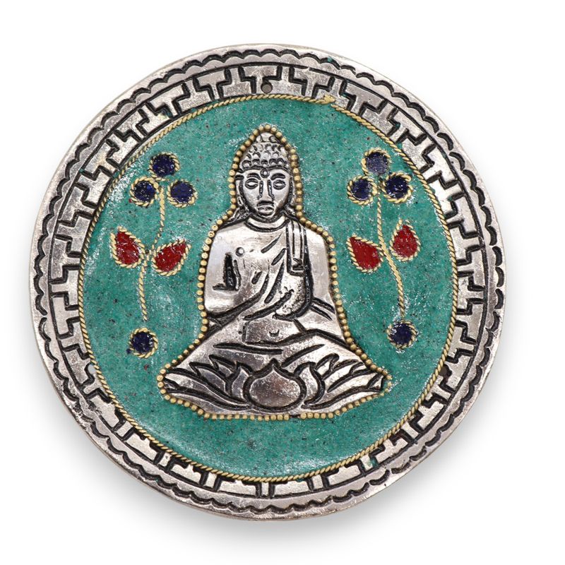 Porte-encens Décoratif Vert Bouddha 10cm
