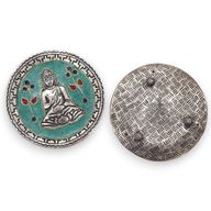 Porte-encens Décoratif Vert Bouddha 10cm