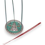 Porte-encens Décoratif Vert Bouddha 10cm