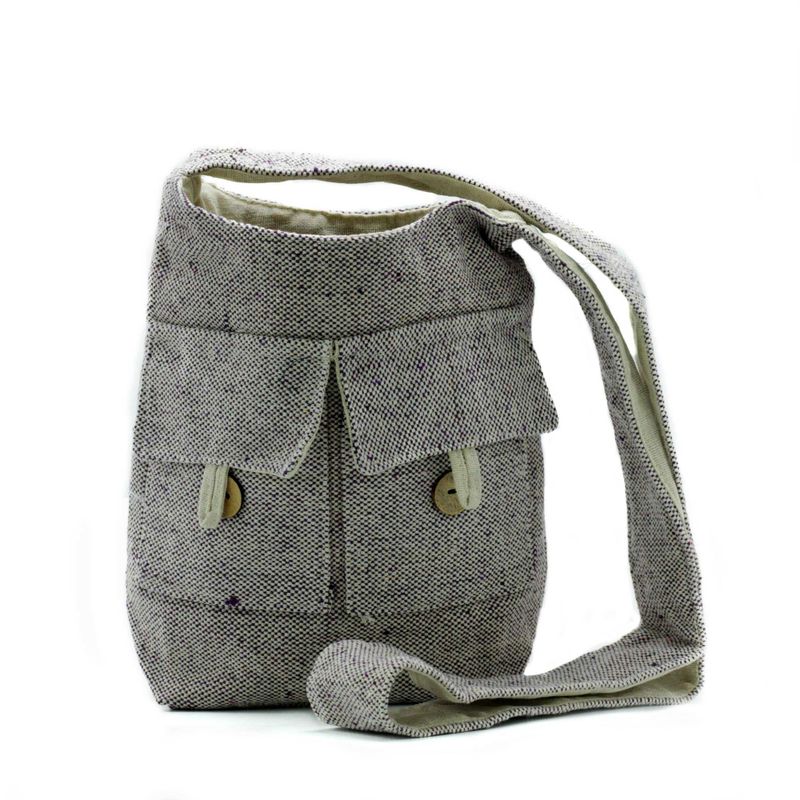 Sacs à Deux Poches Tons Naturels - Lavande douce - Moyen