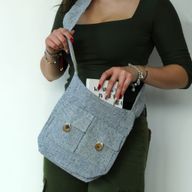 Sacs à Deux Poches Tons Naturels - Jeans - Medium