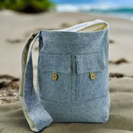 Sacs à Deux Poches Tons Naturels - Jeans - Medium