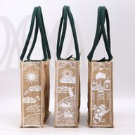 Grand Sac en Jute Hop Hare - I am Strong