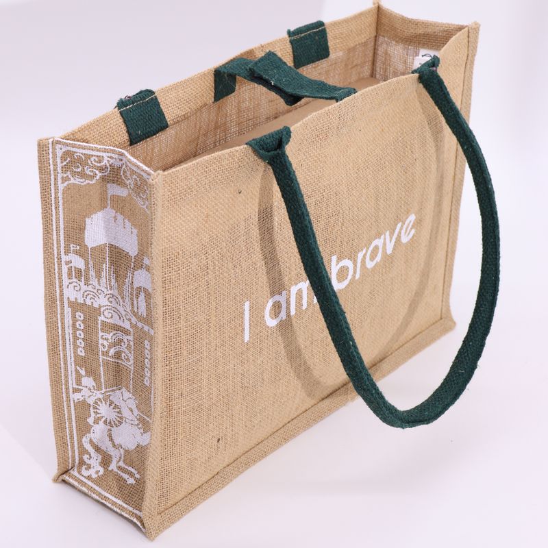 Grand Sac en Jute Hop Hare - I am Brave