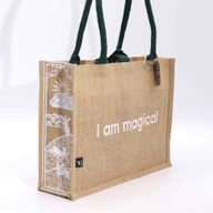 Grand Sac en Jute Hop Hare - I am Magical