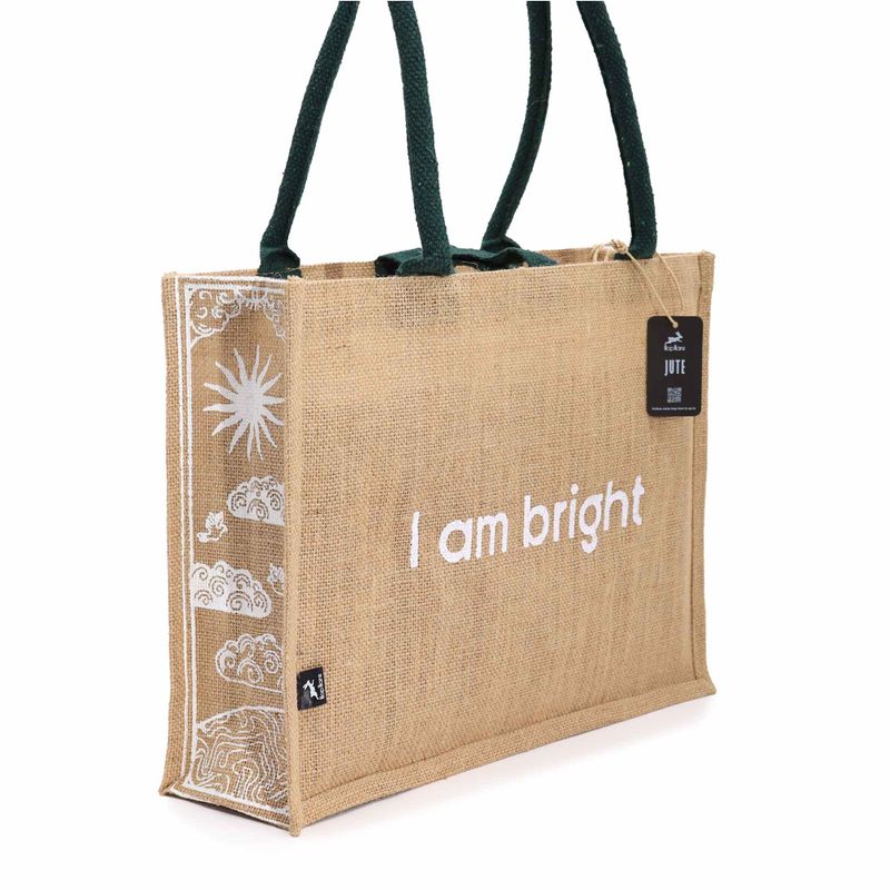 Grand Sac en Jute Hop Hare - I am Bright