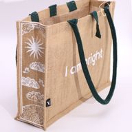 Grand Sac en Jute Hop Hare - I am Bright