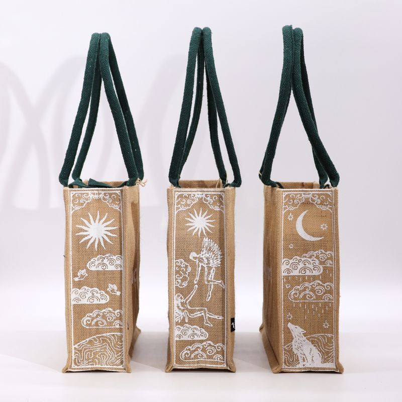 Grand Sac en Jute Hop Hare - I am Powerful