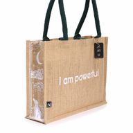 Grand Sac en Jute Hop Hare - I am Powerful