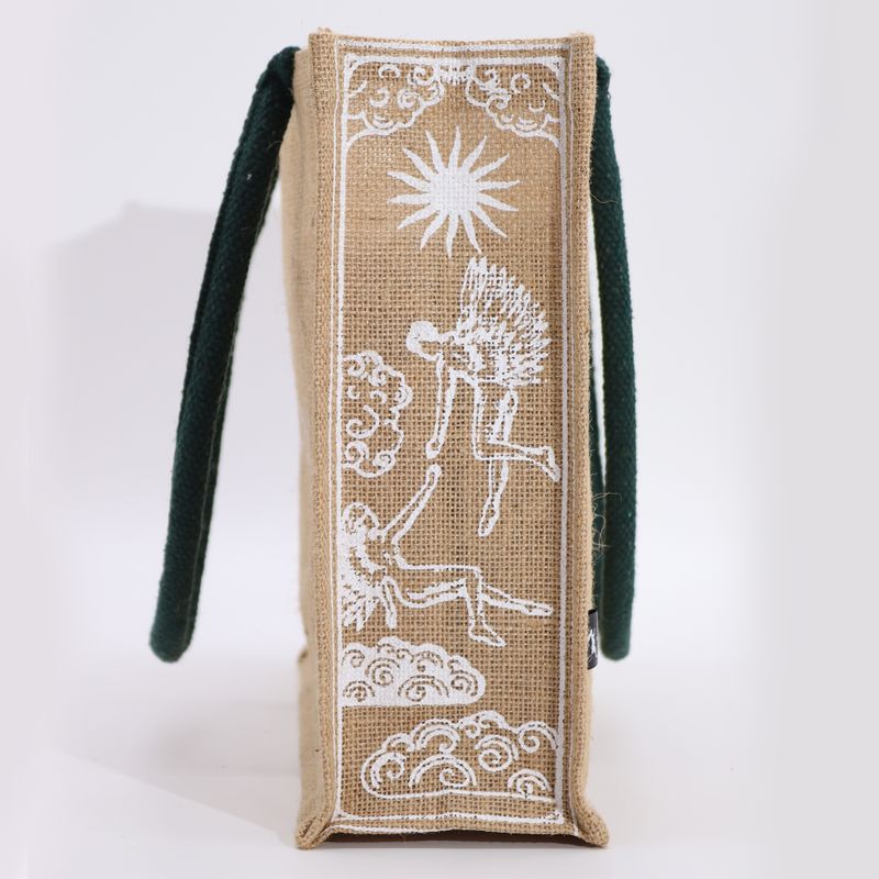 Grand Sac en Jute Hop Hare - I am Loved