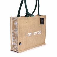 Grand Sac en Jute Hop Hare - I am Loved