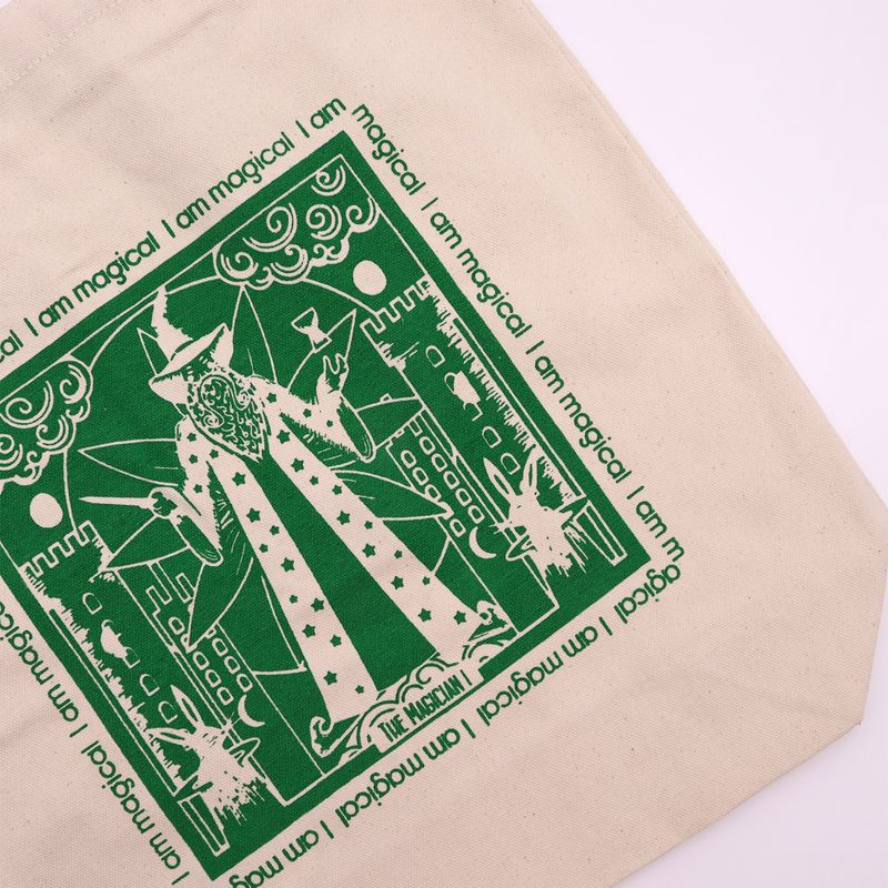Tote Bag Hop Hare - I am Magical - Toile de Coton 10oz