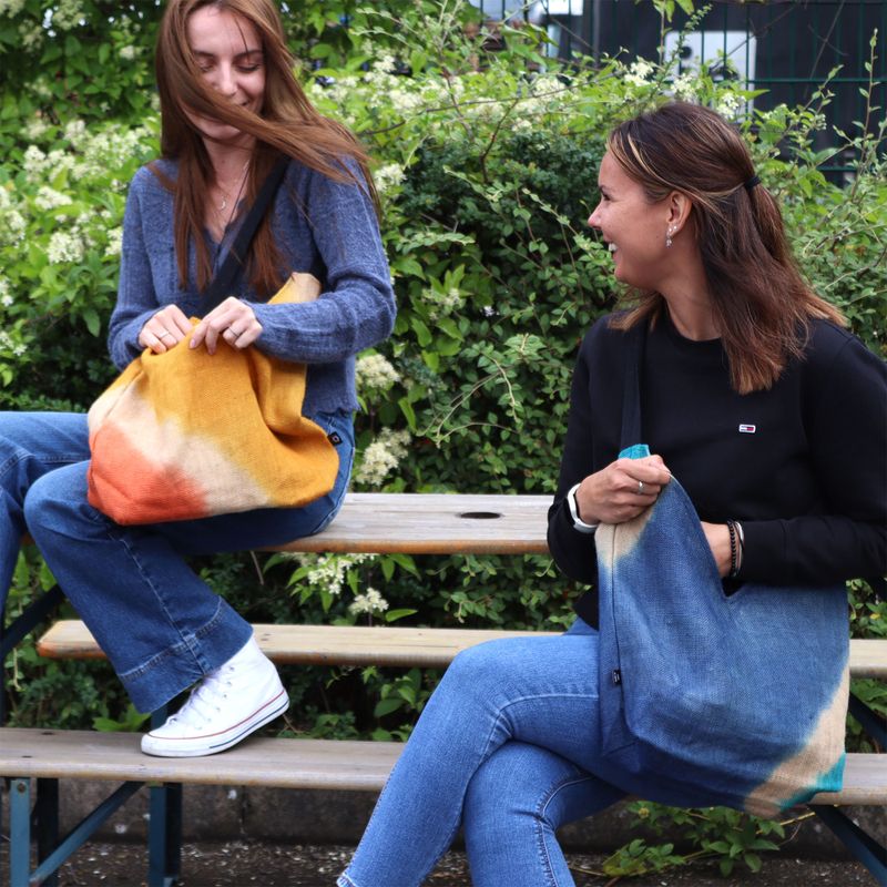 Sac à Bandoulière Souple - Bleu Denim