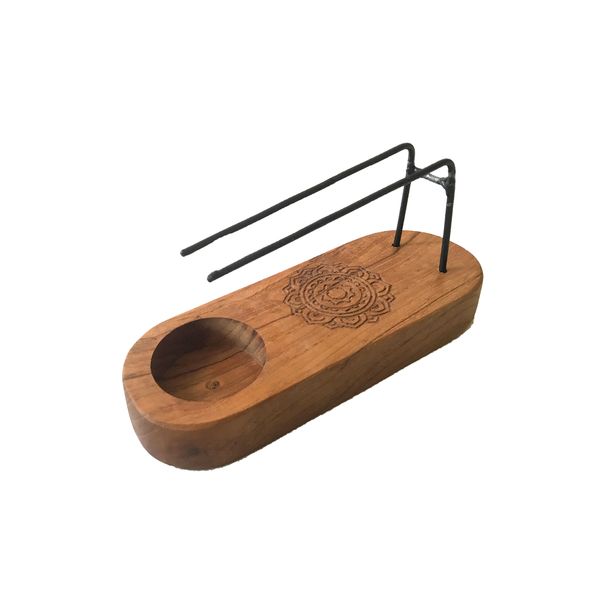 Petit Brûleur Palo Santo - Bois de Teck- Design Mandala