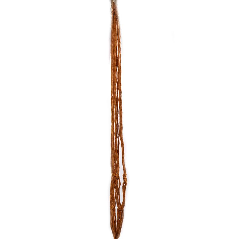 Suspension Macramé pour Pot de Fleurs Classique Moyen - Chocolat