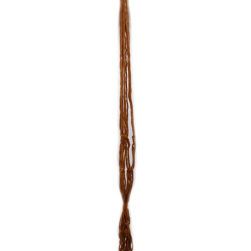 Suspension Macramé pour Pot de Fleurs Classique Moyen - Chocolat