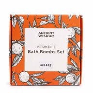 Ensemble de Bombes de Bain à la Vitamine C – Quatuor d’Aromathérapie