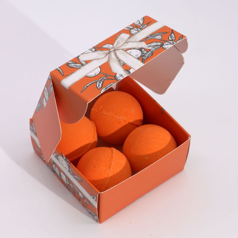 Ensemble de Bombes de Bain à la Vitamine C – Quatuor d’Aromathérapie