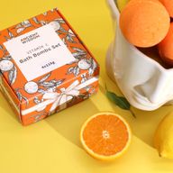 Ensemble de Bombes de Bain à la Vitamine C – Quatuor d’Aromathérapie