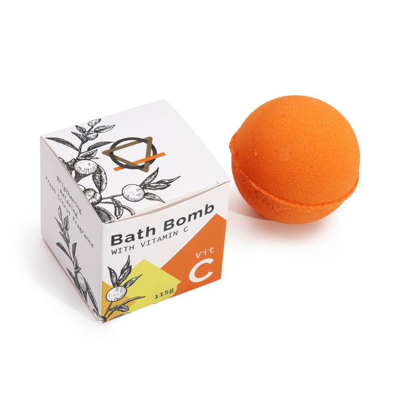 Bombe de Bain Infusée de Vitamine C aux Huiles Essentielles
