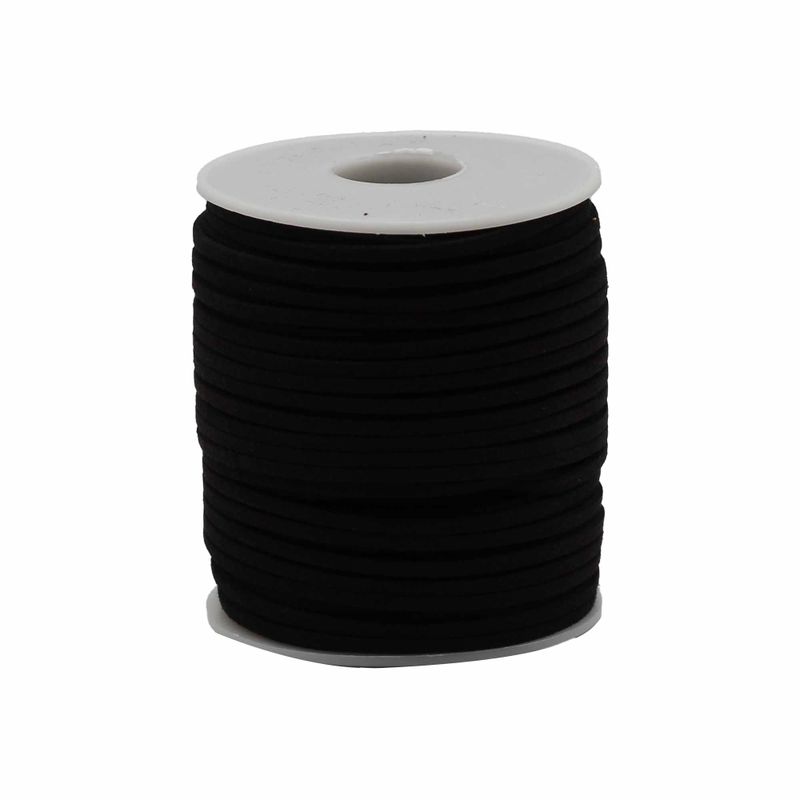 Rouleau Cordon Pour Pendentif en Vrac - 2.5mm x 45m - Noir A001