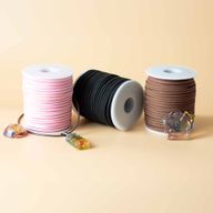 Rouleau Cordon Pour Pendentif en Vrac - 2.5mm x 45m - Noir A001