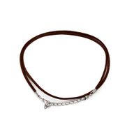 Paquets de Cordons Pendentifs Imitation Daim - 2.5mm x 55cm - Dark Brown A010