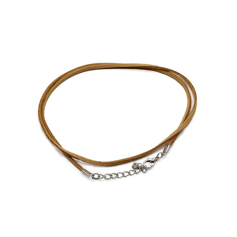 Paquets de Cordons Pendentifs Imitation Daim -  2.5mm x 55cm - Tan A120