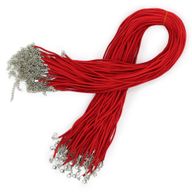 Paquets de Cordons Pendentifs Imitation Daim -  2.5mm x 55cm - Red A056