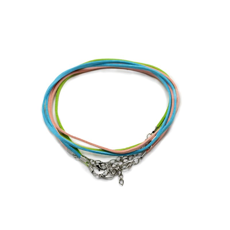Paquets de Cordons Pendentifs Imitation Daim - 2.5mm x 55cm - Assorted (10 colours)