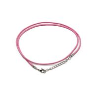 Packs Cordons en Coton Ciré Pour Pendentifs - 2mm x 55cm - Assortis - Rose