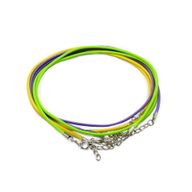 Packs Cordons en Coton Ciré Pour Pendentifs - 2mm x 55cm - Mix de Couleurs (10 couleurs)