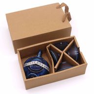 Set Théière Herbal Bleue - Pot & Quatre Tasses