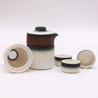 Set Théière en Céramique de Voyage - Trois Amis - Pack de Voyage