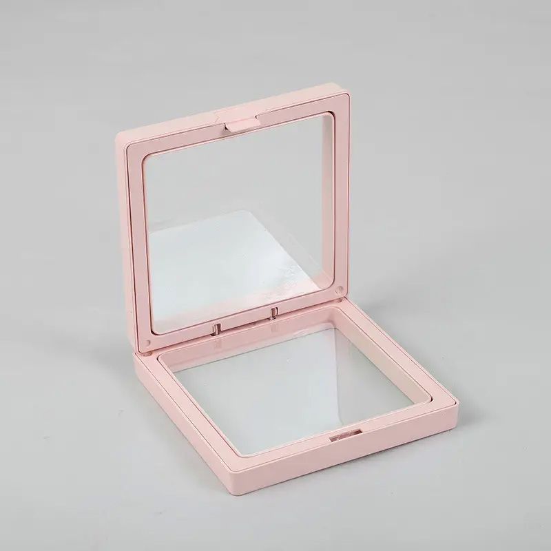 Cadre Flottant 3D Moyen 9x9cm  - Rose