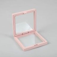 Cadre Flottant 3D Moyen 9x9cm  - Rose