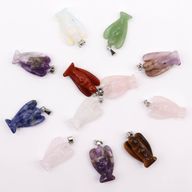 Pendentifs Mini Anges Pierres Précieuses (12 assortis) 26x18mm