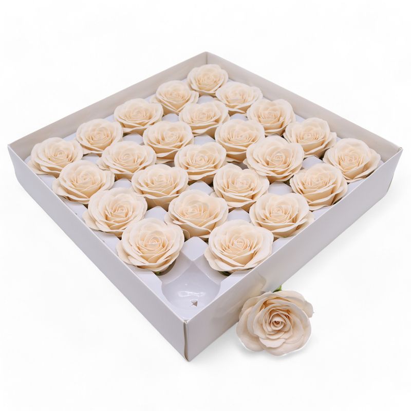Fleur de Savon Artisanal - Large (7 couches) Rose Vintage - Ivoire Victorien