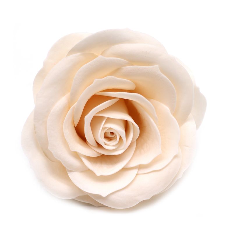 Fleur de Savon Artisanal - Large (7 couches) Rose Vintage - Ivoire Victorien