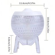 Humidificateur Transparent Mondo Planet - USB - Changement de Couleur (lumière du bas)