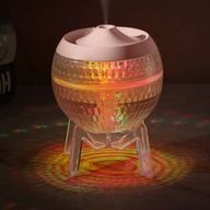 Humidificateur Transparent Mondo Planet - USB - Changement de Couleur (lumière du bas)