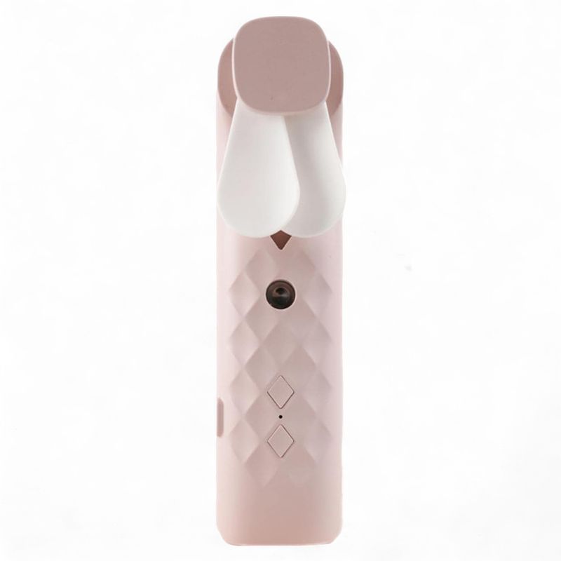 Ventilateur et Vaporisateur de Visage Nano Mist Rose - Rechargeable par USB