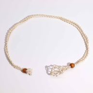 Cordon de Collier Pour Pierres Précieuses et Cristal 45cm/18inch - Naturel