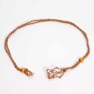 Cordon de Collier Pour Pierres Précieuses et Cristal 45cm/18inch - Marron