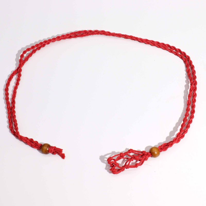 Cordon de Collier Pour Pierres Précieuses et Cristal 45cm/18inch - Rouge