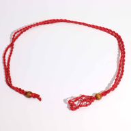 Cordon de Collier Pour Pierres Précieuses et Cristal 45cm/18inch - Rouge