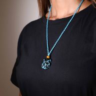 Cordon de Collier Pour Pierres Précieuses et Cristal 45cm/18inch - Bleu
