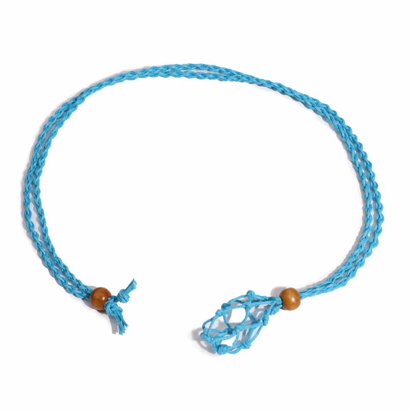 Cordon de Collier Pour Pierres Précieuses et Cristal 45cm/18inch - Bleu